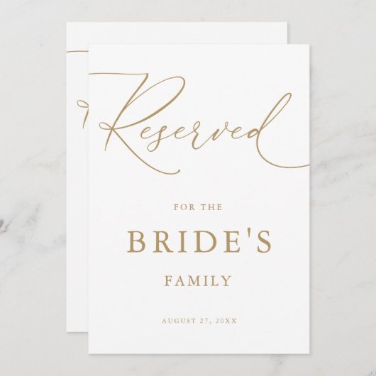 金ゴールドミニマモダンリス結婚トのイベント予約 (正面/裏面)