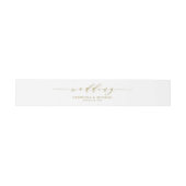 金ゴールドミニマリストの優結婚しい脚本 招待状ベリーバンド (フラット)