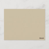 金ゴールドミニマリスト赤ちゃんシャワー希望&ウィッシュカード ポストカード (裏面)