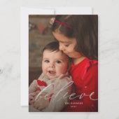 金ゴールドミニマルスクリプトカリグラフィフラットホリデー シーズンカード (正面)