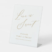 金ゴールドミニマルス結婚クリプトの愛は甘美 台座サイン (正面)