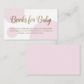 金ゴールドミニマルピンク韻のリクエストベビー エンクロージャーカード (正面/裏面)