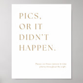 金ゴールドミニマル写真が起こらなかった結婚か ポスター (正面)