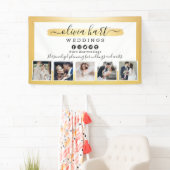 金ゴールドミニマル写真家スタイリストマーケティング 横断幕 (インサイチュ)