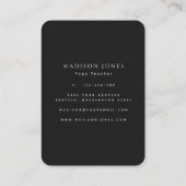 金ゴールドミニマル太陽と月 名刺 (裏面)