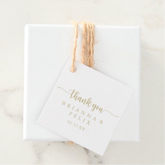 金ゴールドミニマル書結婚道 フェイバータグ (インサイチュ)