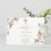 金ゴールドミニマル洗礼スペインの招待状 招待状 (スタンド正面)