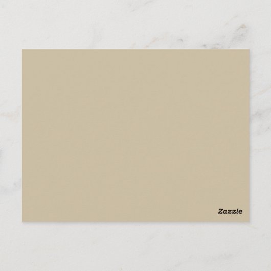 金ゴールドミニマ結婚リストのアドバイスカード ポストカード (裏面)