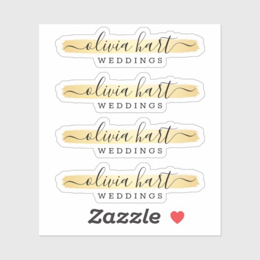 金ゴールドミニマ絵を描リストスワッシュロカスタムゴデカール シール (シート)