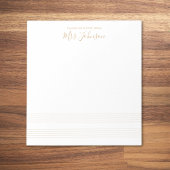 金ゴールドミュージックステーション先生ノートエレガントスクリプト ノートパッド