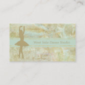 金ゴールドミント抽象芸術バレー 名刺 (正面)