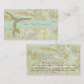 金ゴールドミント抽象芸術体操 名刺 (正面/裏面)