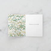 金ゴールドミント紙吹雪ありがとう サンキューカード (内部)