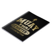 金ゴールドムエタイファイター ノートブック (左側)