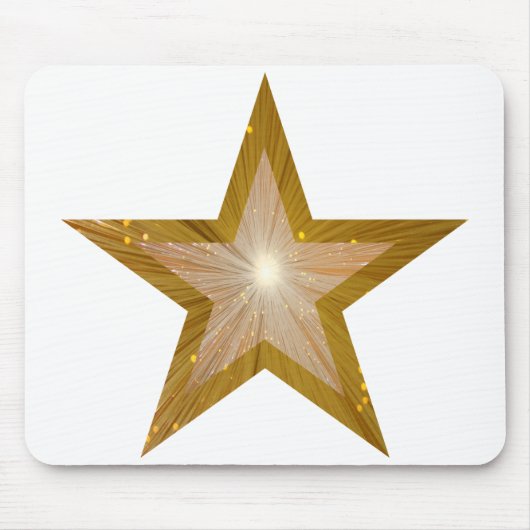 金ゴールドムースパッド白 マウスパッド (正面)