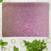 金ゴールドムーブパープルスパークリーグリッターグラデーシグラデーションョン キッチンタオル (折り畳み)