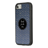 金ゴールドムーンアンドスターズナイトスカイ Case-Mate iPhoneケース (裏面/左)