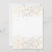 金ゴールドムーンアンドスターズ宇宙1st誕生日パーティー 招待状 (裏面)