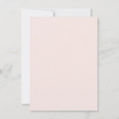 金ゴールドムーンアンドスターピンク赤ちゃんシャワーありがとう サンキューカード (裏面)