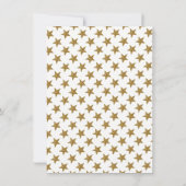 金ゴールドムーンアンドスターベビーシャワービンゴ 招待状 (裏面)