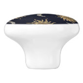 金ゴールドムーンサンマンダラブルーナイトスカイパターン セラミックノブ (側面)
