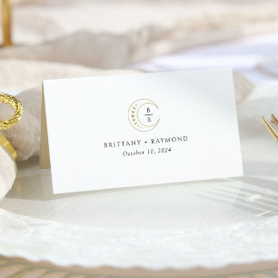 金ゴールドムーンシレ結婚ンツ プレイスカード