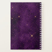 金ゴールドムーンフェイズオンパープルスターズ プランナー手帳 (裏面)
