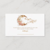 金ゴールドムーンフローラおむつラッフルチケット エンクロージャーカード (正面)