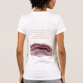 金ゴールドメイクアップアーティストモノグラム Tシャツ (裏面)