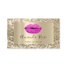 金ゴールドメイクアップアーティストレッドキスリップグリッター