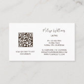 金ゴールドメイクアップ 名刺 (裏面)