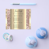 金ゴールドメイク美しいサロンバラヘア爪、 ネイルグリッター チラシ (シングル)