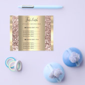 金ゴールドメイク美しいサロンバラヘア爪、 ネイルグリッターF チラシ (シングル)