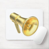 金ゴールドメガホン マウスパッド (マウス)