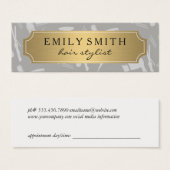 金ゴールドメクラシックークアップとヘアアポイントメント (正面&裏面)