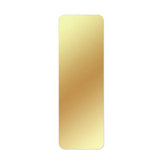 金ゴールドメタリックアドレスの戻りラベル ラベル