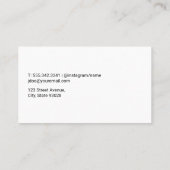 金ゴールドメタリックアートブラシ 名刺 (裏面)