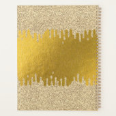 金ゴールドメタリックゴールデンドリップシグネチャースクリプト プランナー手帳 (裏面)