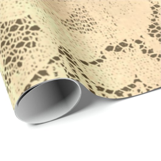 金ゴールドメタリックシャンパンラグジュアリーフローラレースブロンズ ラッピングペーパー (ロールコーナー)