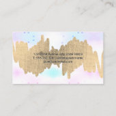 金ゴールドメタリックスクライブル |モザイクパターン 名刺 (裏面)