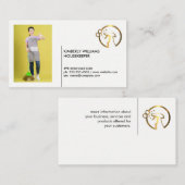 金ゴールドメタリックスプレーボトル |メイド |アイコンのカスタム追加 名刺 (正面/裏面)