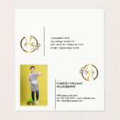 金ゴールドメタリックスプレーボトル |メイド |アイコンのカスタム追加 名刺 (外部フラット)