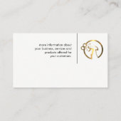 金ゴールドメタリックスプレーボトル 名刺 (裏面)