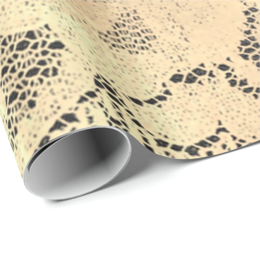 金ゴールドメタリックセピアフェイクラグジュアリーフローラレースブラック ラッピングペーパー (ロールコーナー)