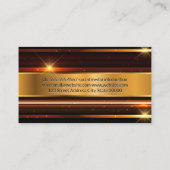 金ゴールドメタリックハイシャイン 名刺 (裏面)