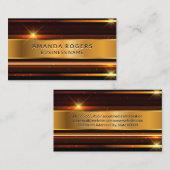 金ゴールドメタリックハイシャイン 名刺 (正面/裏面)