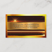 金ゴールドメタリックハイシャイン |金属 名刺 (裏面)