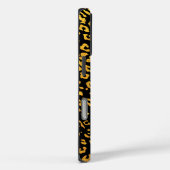 金ゴールドメタリックヒョウ模様（黒） Case-Mate iPhoneケース (裏面 / 右)