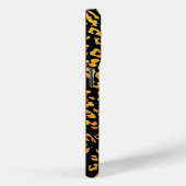 金ゴールドメタリックヒョウ模様（黒） Case-Mate iPhoneケース (裏面 / 右)