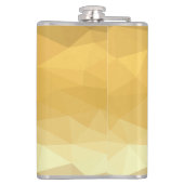 金ゴールドメタリックブラック高級モノグラムパーソナライズされたグラム フラスク (裏面)